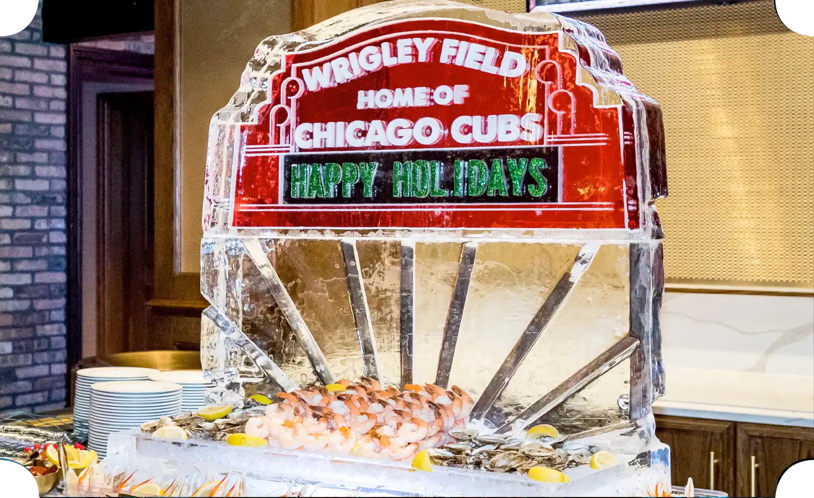 Wrigley Marquee Ice Sculpture